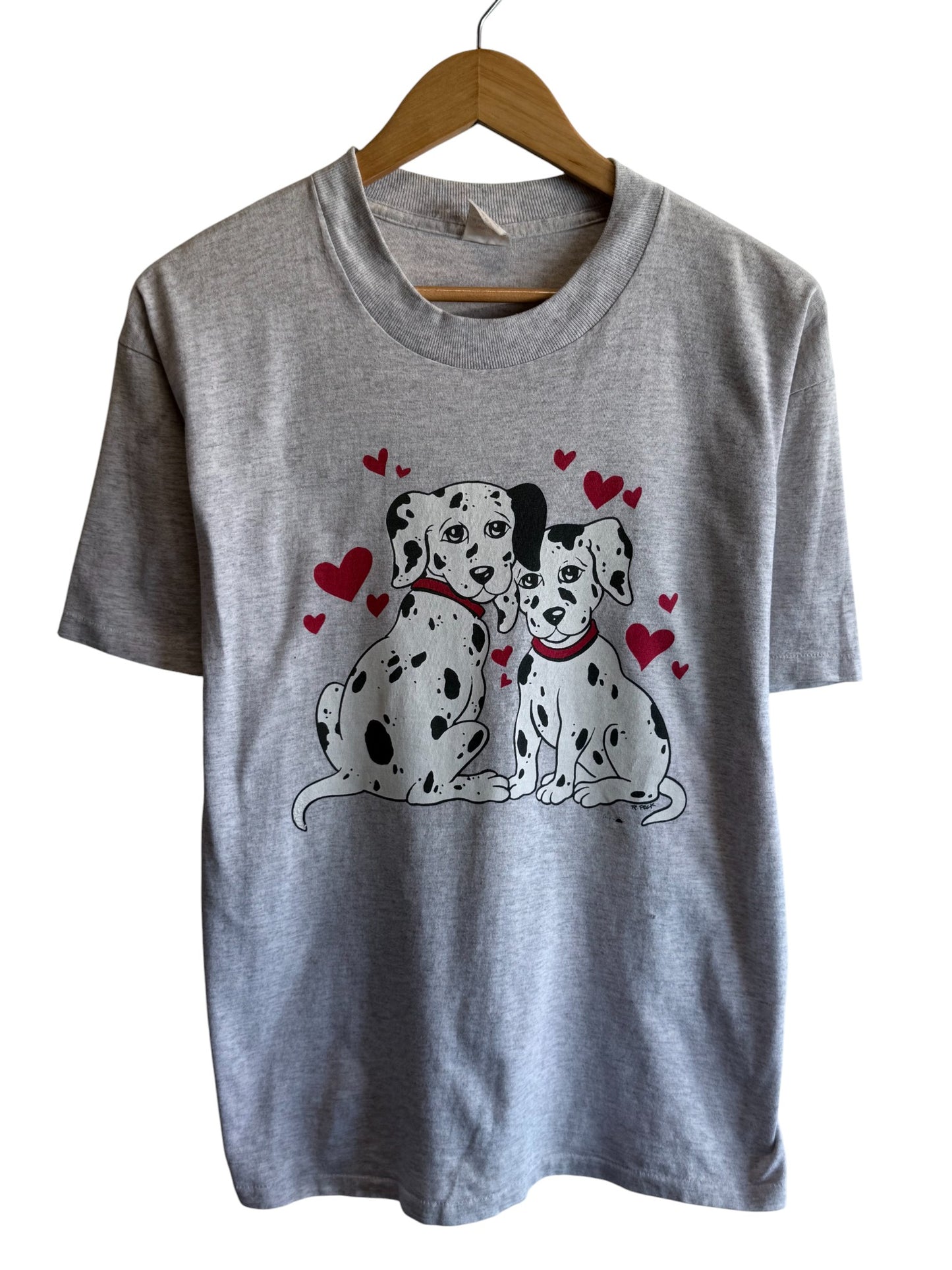 Vintage 90's 101 Dalmatians Puppy Love Movie Promo Tee Size Medium