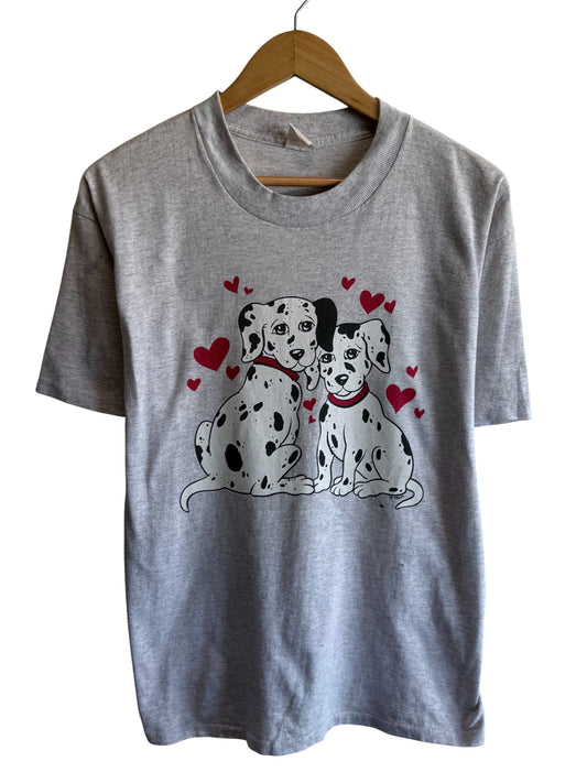 Vintage 90's 101 Dalmatians Puppy Love Movie Promo Tee Size Medium
