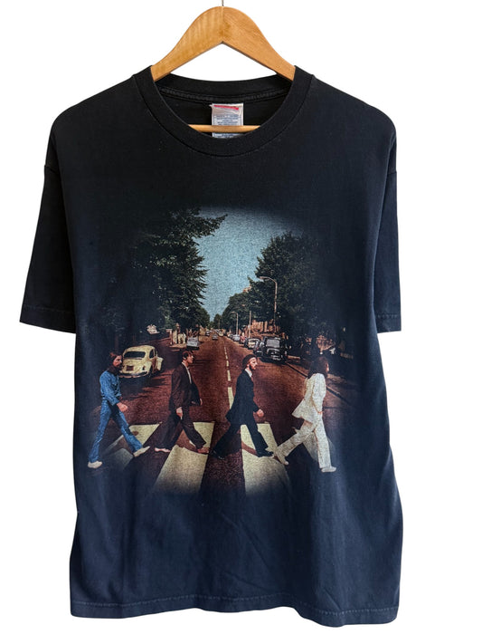Vintage Y2K The Beatles Abbey Road Album Cover Promo Tee Size Large
