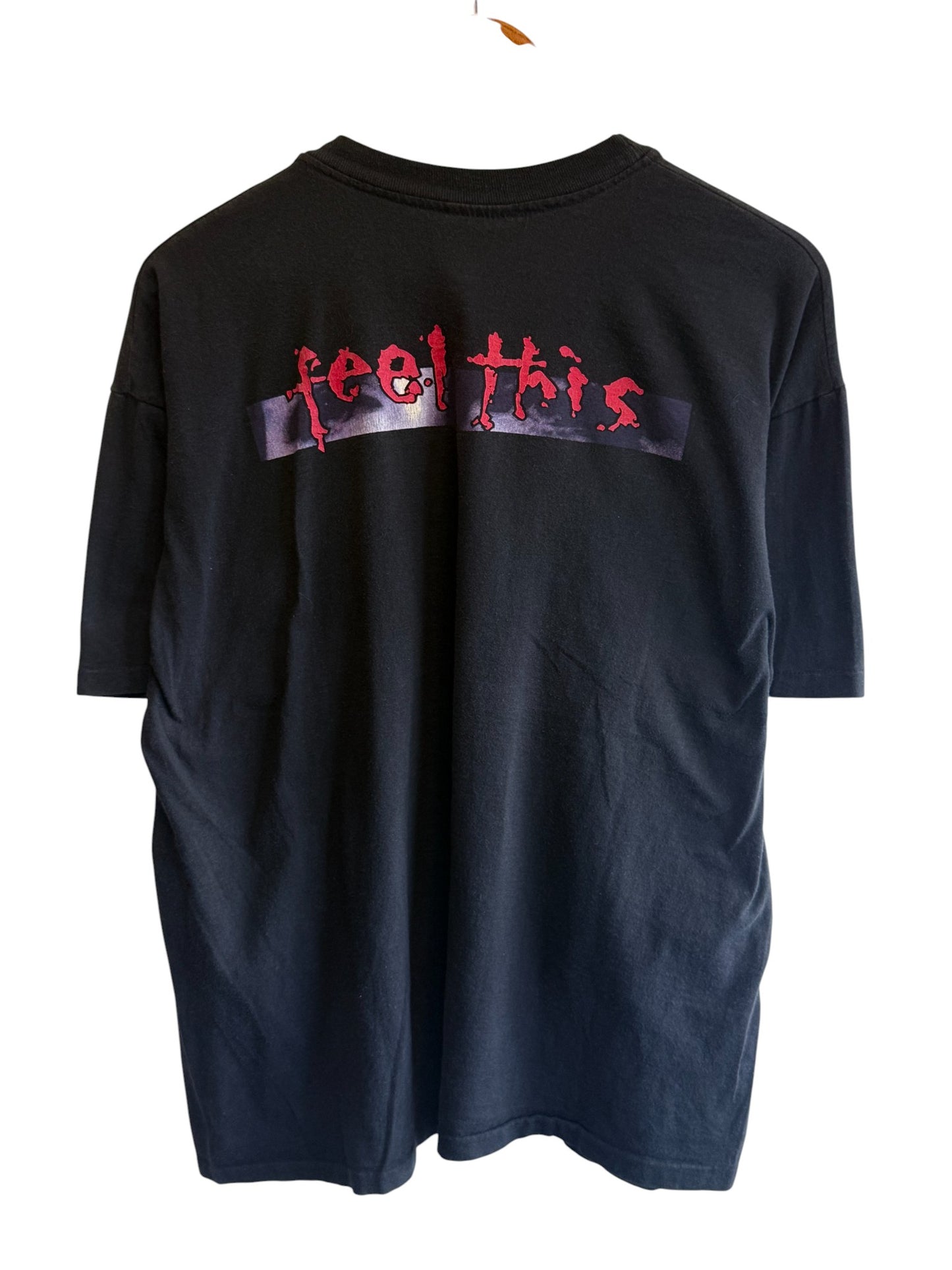 Vintage 90's Jeff Healey Feel This Blues Band Graphic Tee Size XL