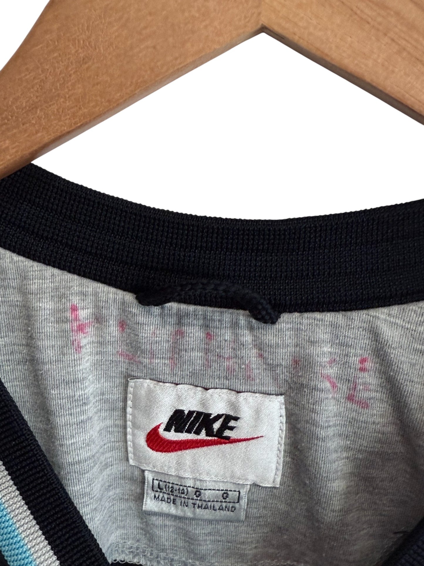 Vintage 90's Nike Center Swoosh Black Pullover Windbreaker Jacket Size Medium