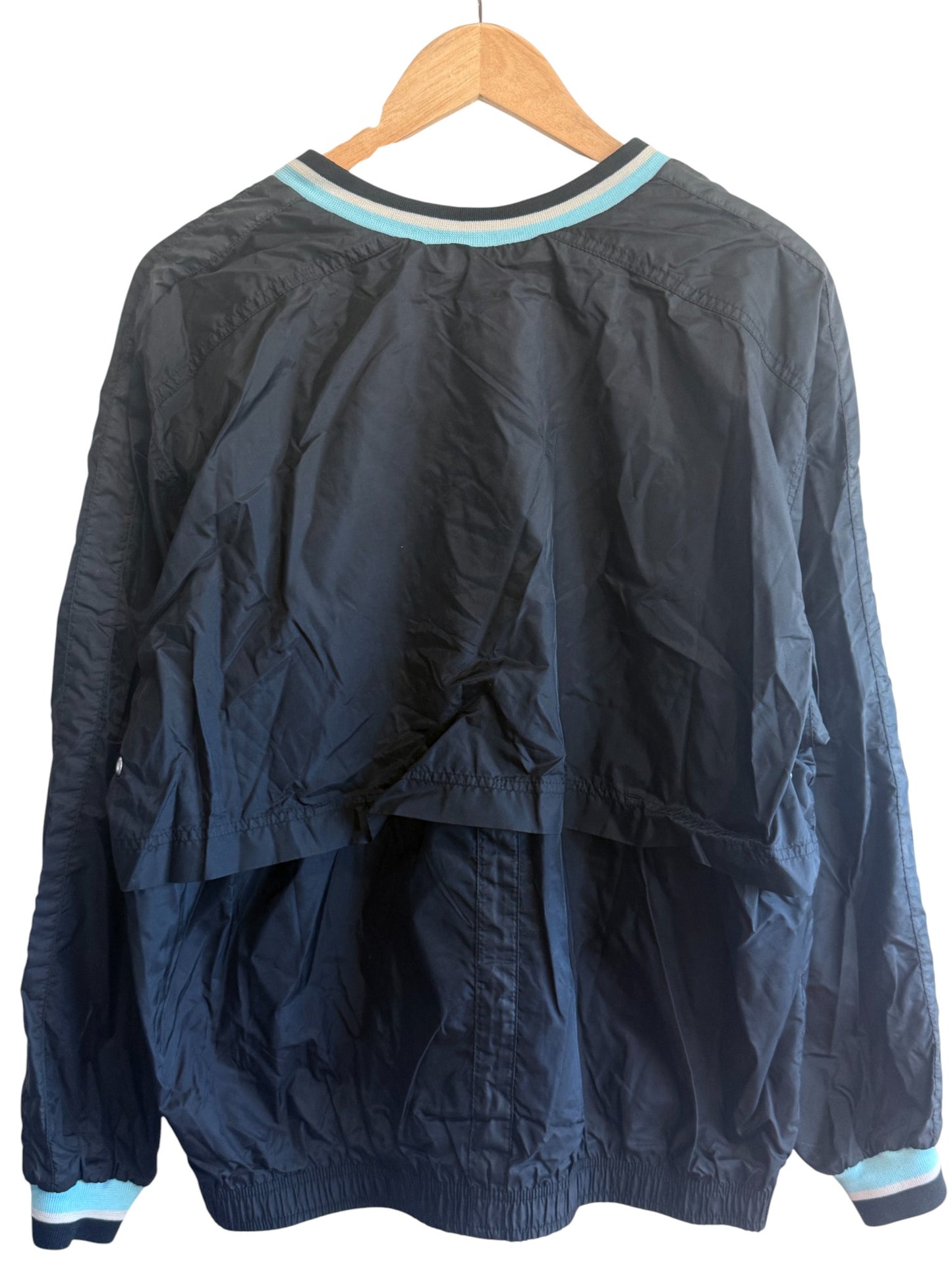 Vintage 90's Nike Center Swoosh Black Pullover Windbreaker Jacket Size Medium