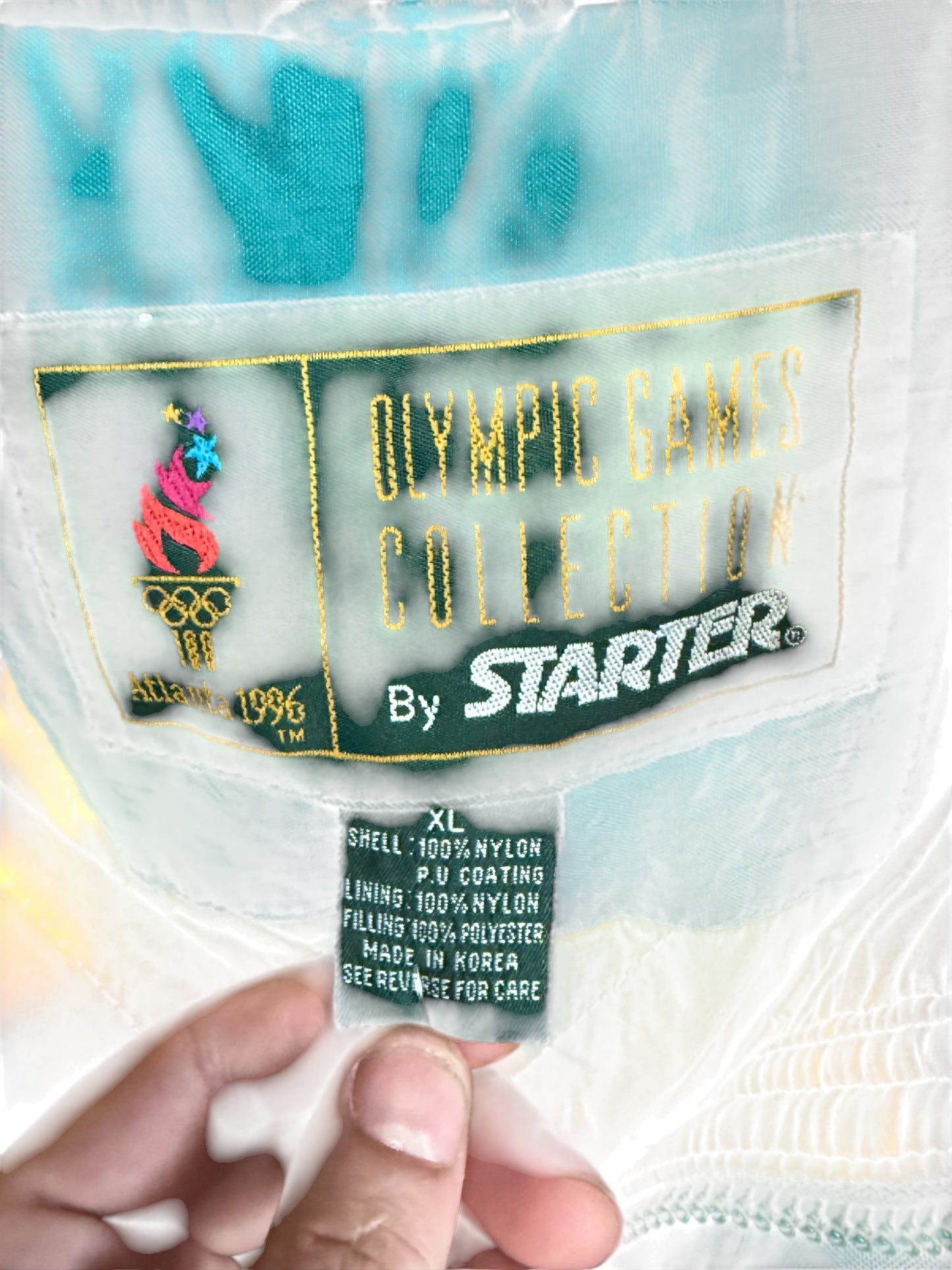 Vintage 1996 Starter Atlanta Olympics Stars Big Puffer Jacket Size XL