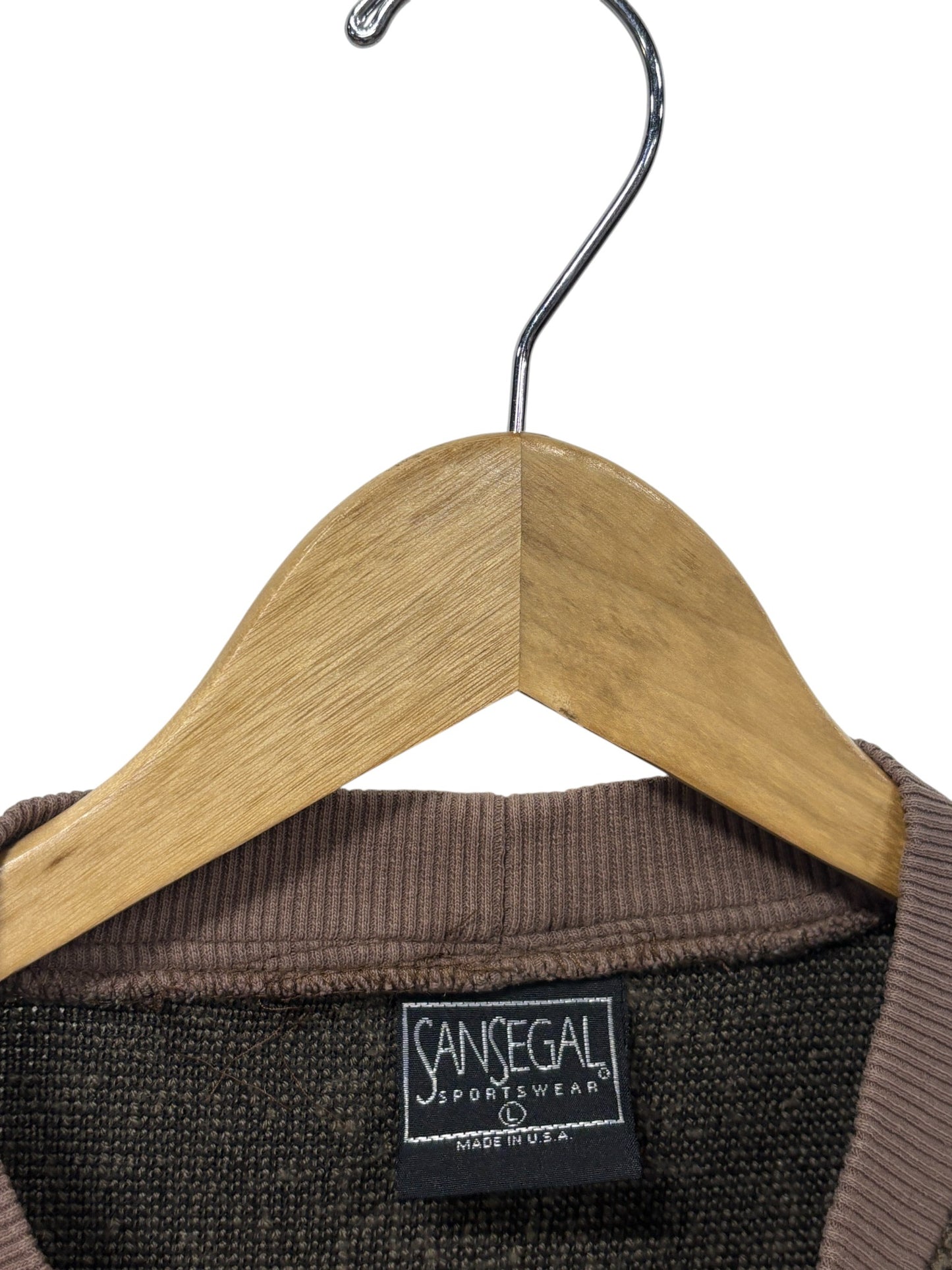 Vintage 90's Montana Brown Crewneck Sweater Size Large