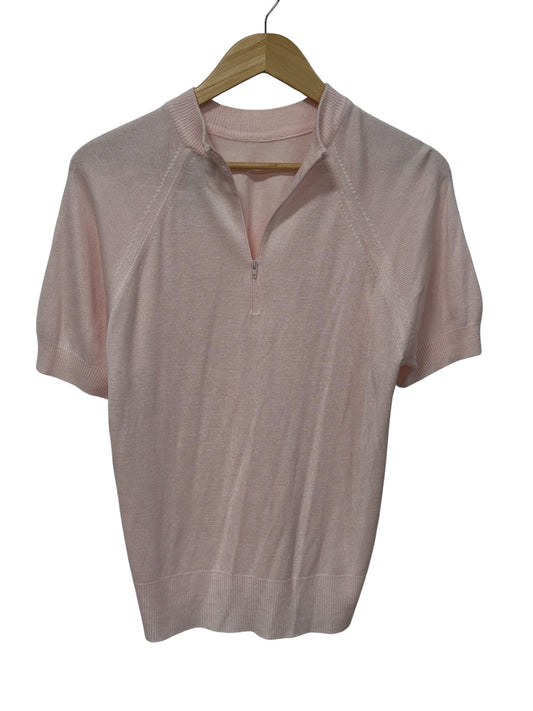Vintage 90's Women's Pink Polo Style Shirt Size Large