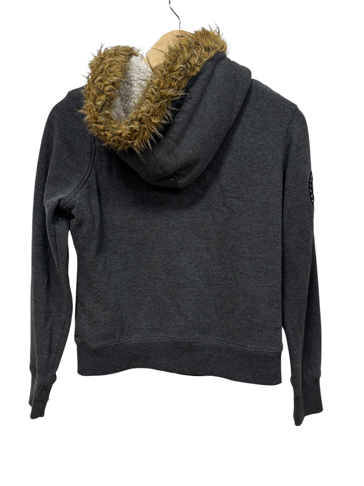 Vintage Y2K Women's Ecko Unlimited Fur Lined Hoodie Size Small