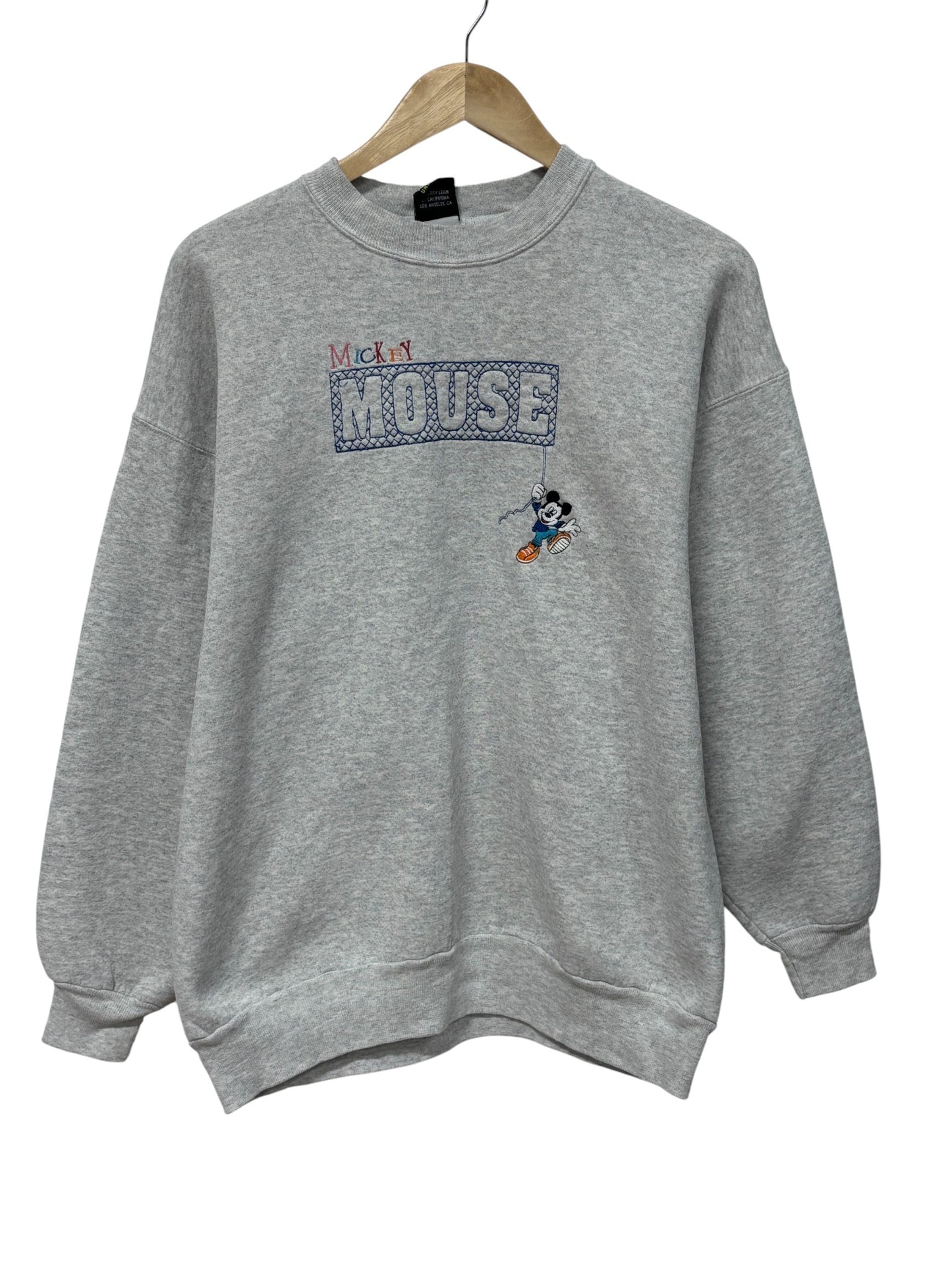 Vintage 90's Disney Mickey Mouse Cartoon Grey Sweater Size XL