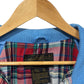 Vintage 90's Eddie Bauer Flannel Lined Blue Harrington Style Jacket Size XL
