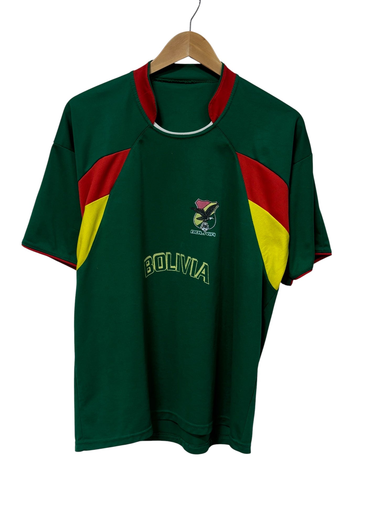 Vintage Bolivia Green Soccer Futbol Jersey #14 Size Medium