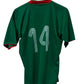 Vintage Bolivia Green Soccer Futbol Jersey #14 Size Medium