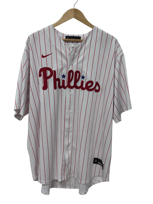 Nike Philadelphia Phillies Red Pinstripe #3 Harper Jersey Size XXL