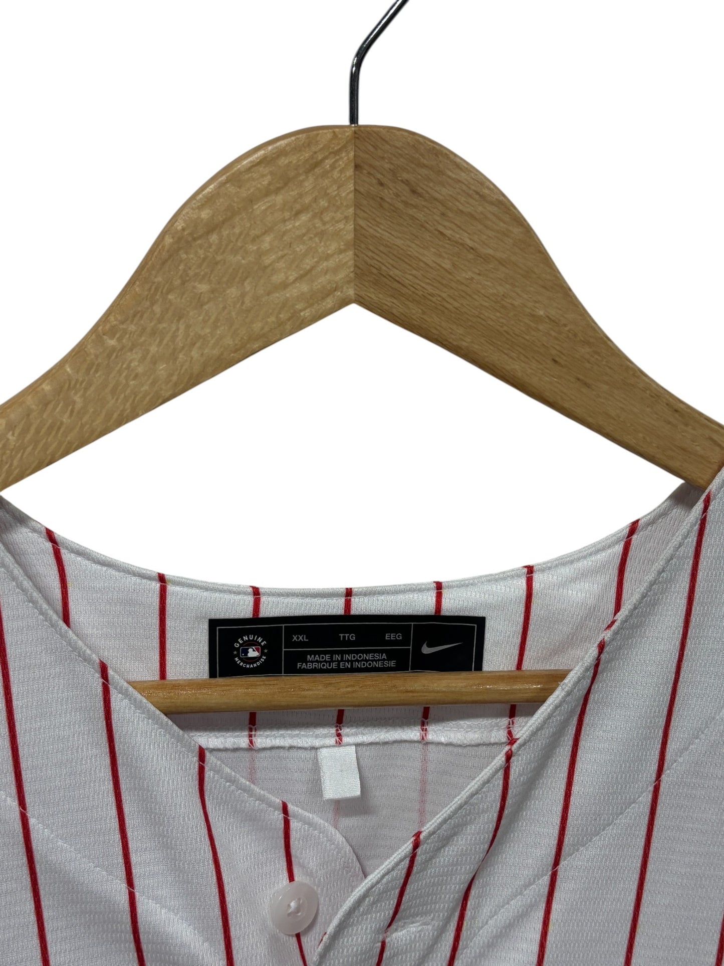 Nike Philadelphia Phillies Red Pinstripe #3 Harper Jersey Size XXL