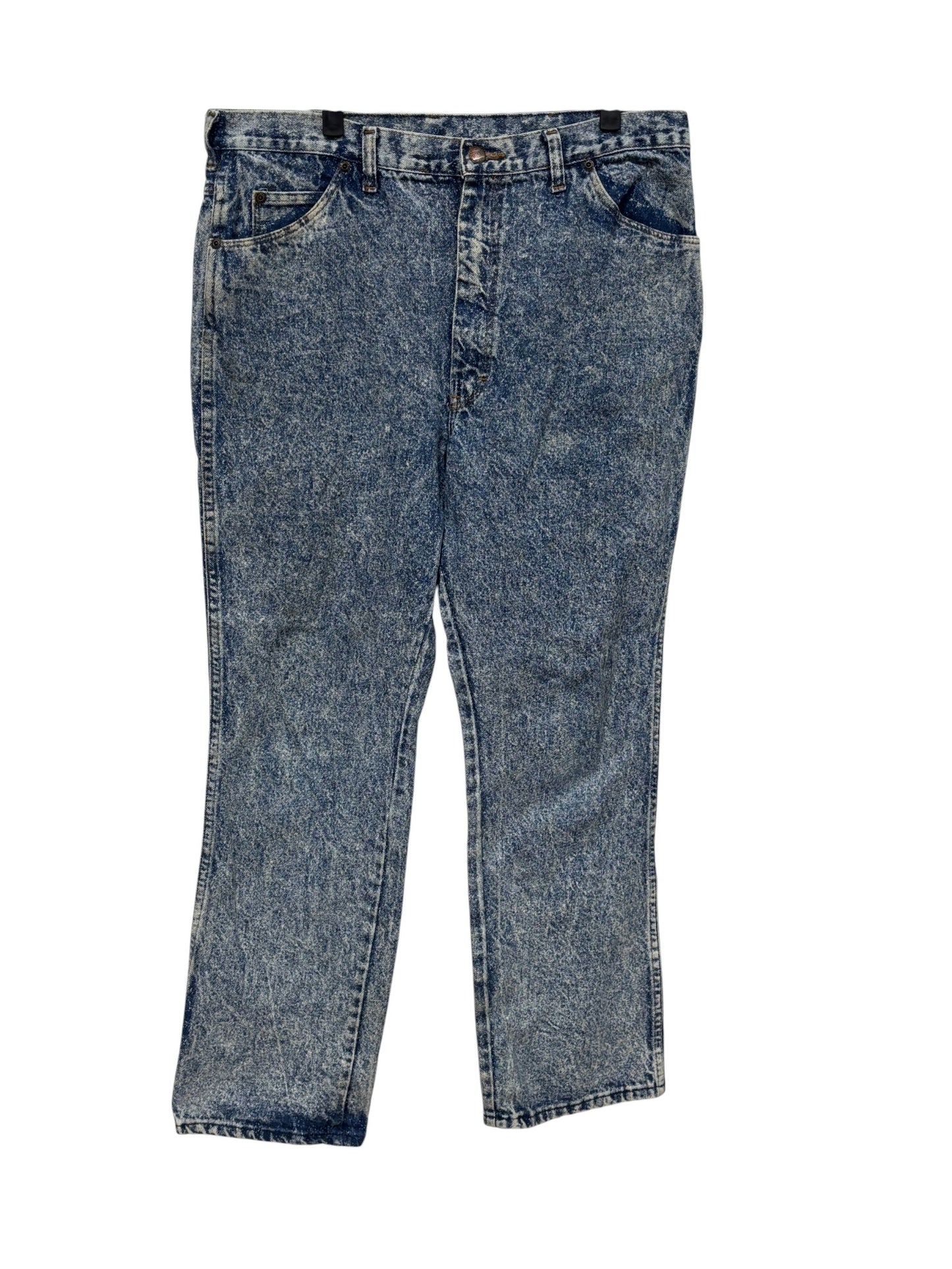 Vintage Women's Acid Wash Denim Jeans Size 34x29