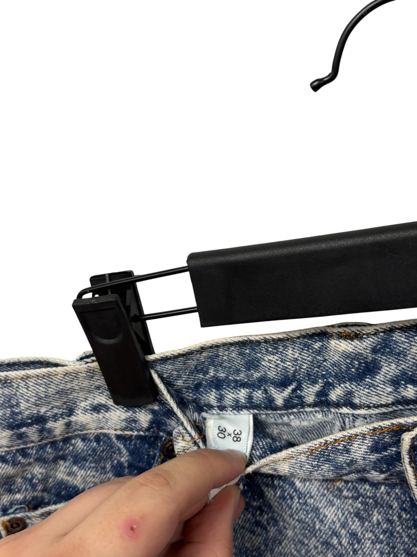 Vintage Women's Acid Wash Denim Jeans Size 34x29