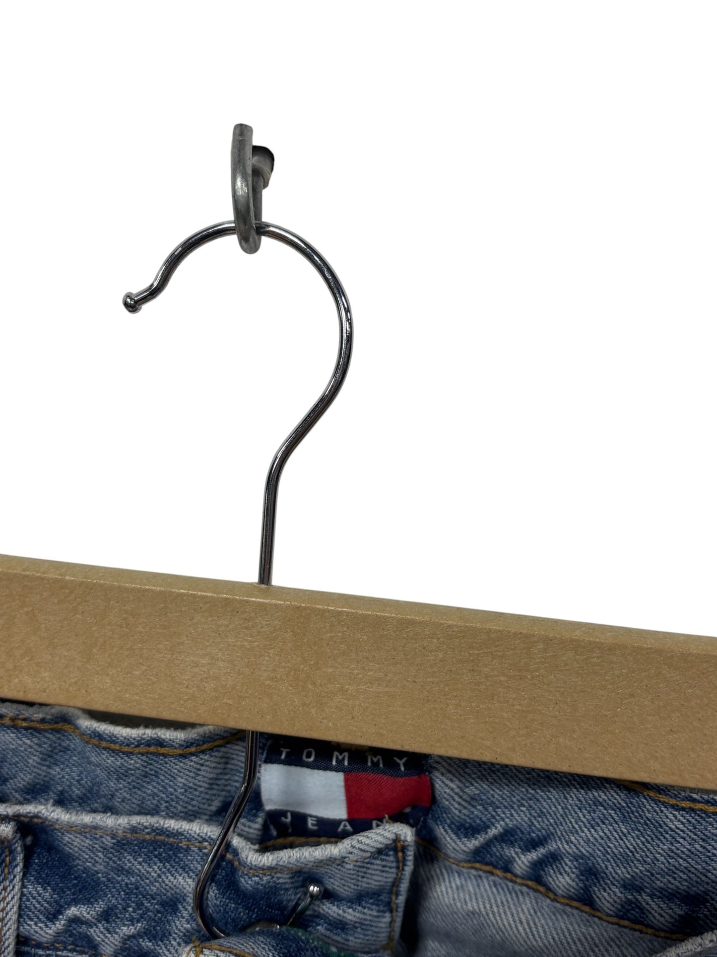 Vintage 90's Tommy Hilfiger Denim Wide Leg Cutoff Jeans Size 29x26