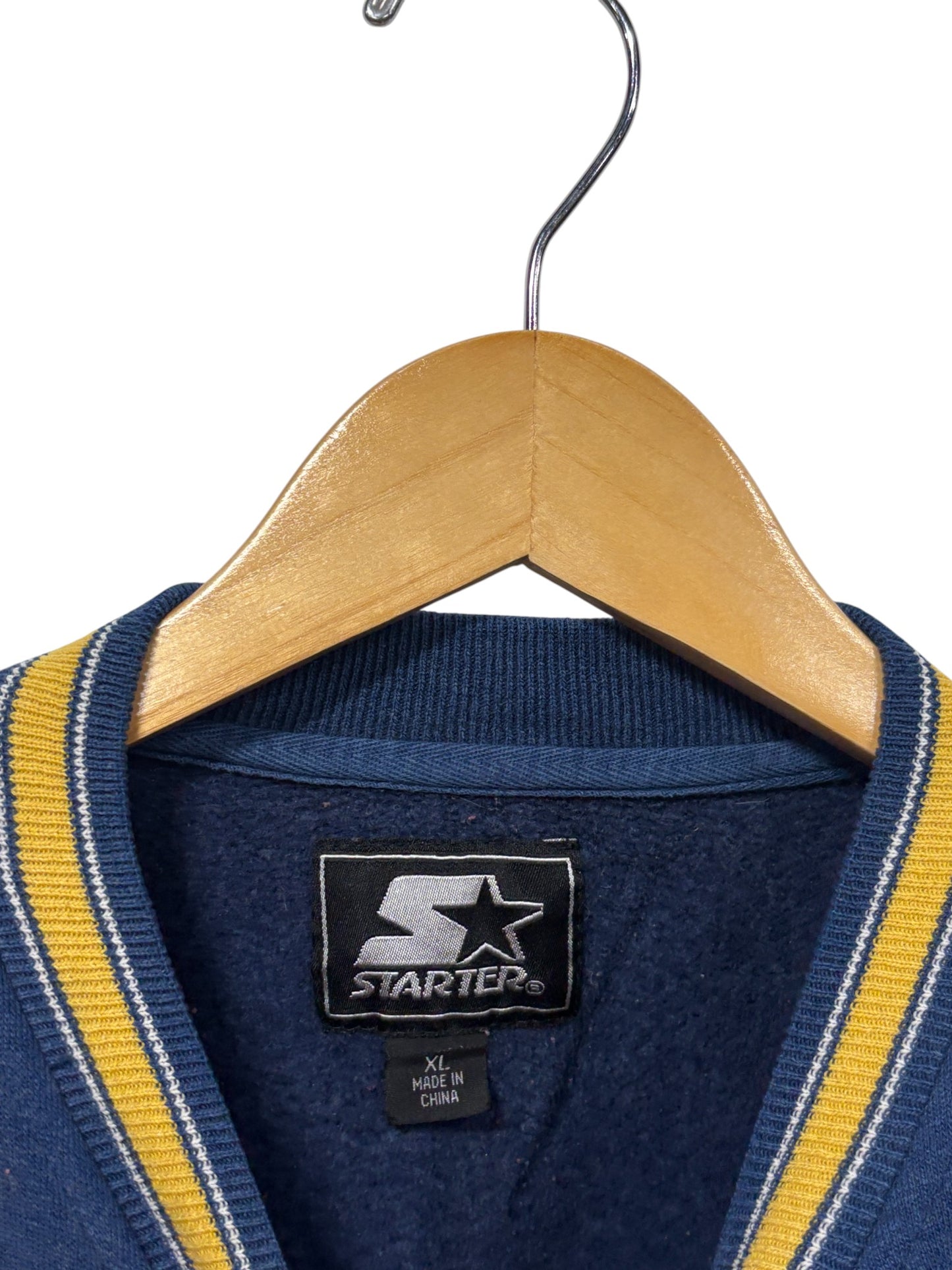 Vintage Y2K Starter Classic Logo Blue Sweater Size XL