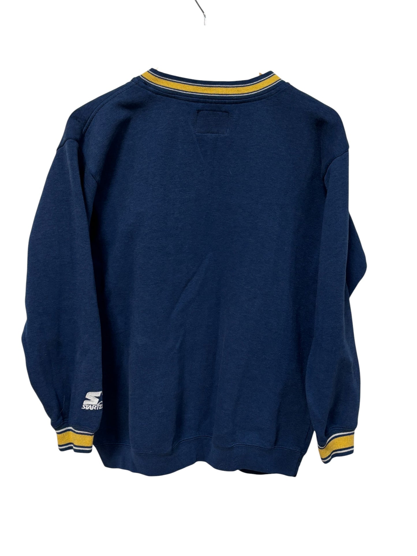 Vintage Y2K Starter Classic Logo Blue Sweater Size XL