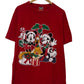 Vintage 90's Disney Mickey Mouse Friends Cartoon Christmas Tee Size XL