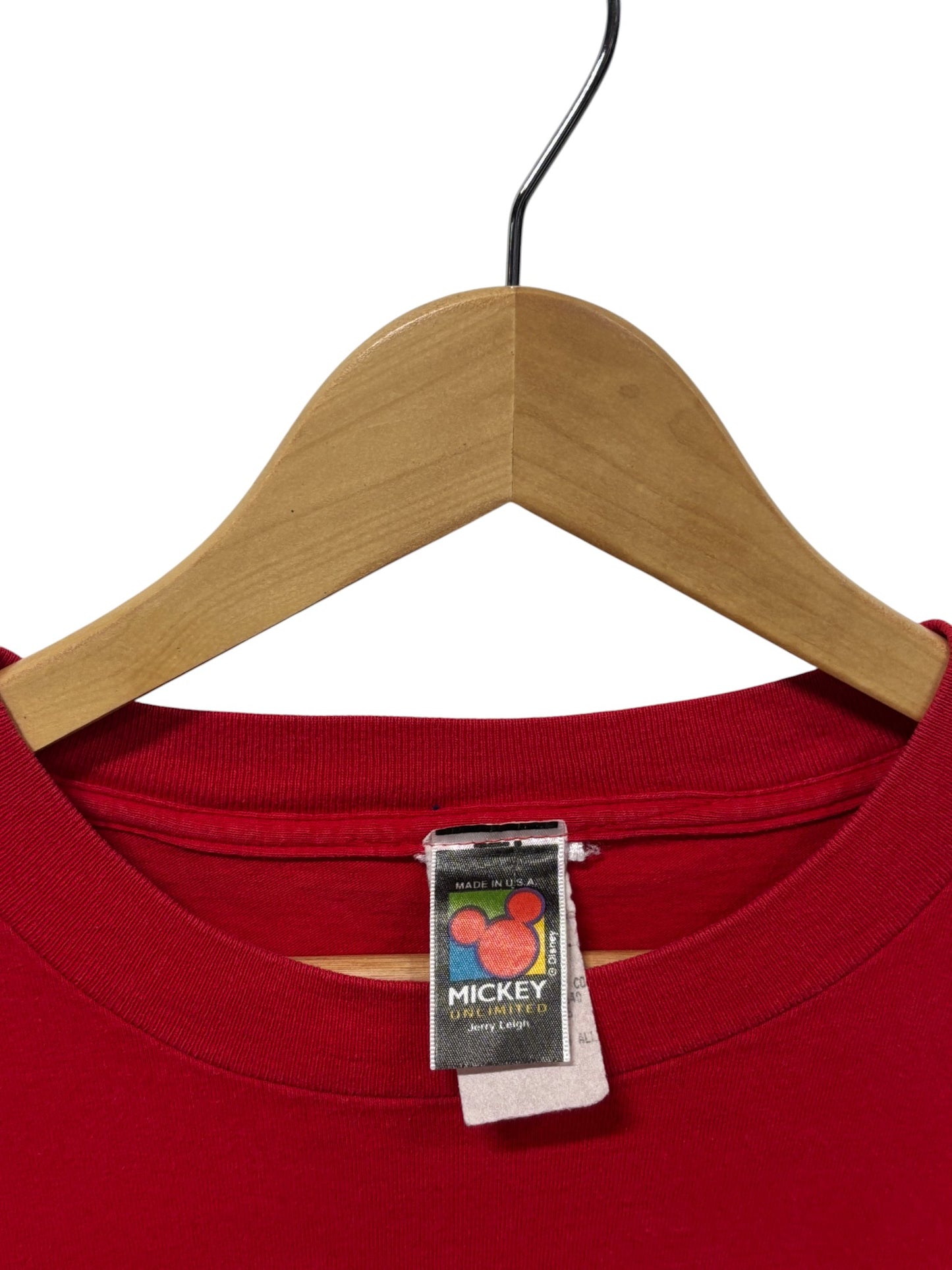 Vintage 90's Disney Mickey Mouse Friends Cartoon Christmas Tee Size XL