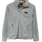 Patagonia White Snap T Fleece Sweater Size Small