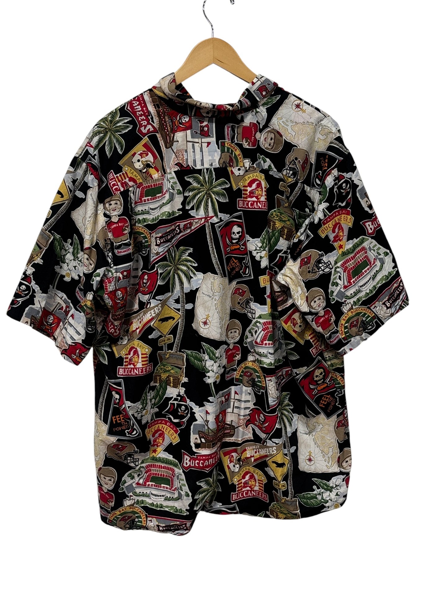 Vintage 90's Tampa Bay Buccaneers Hawaiian Vacation Shirt Size XXL