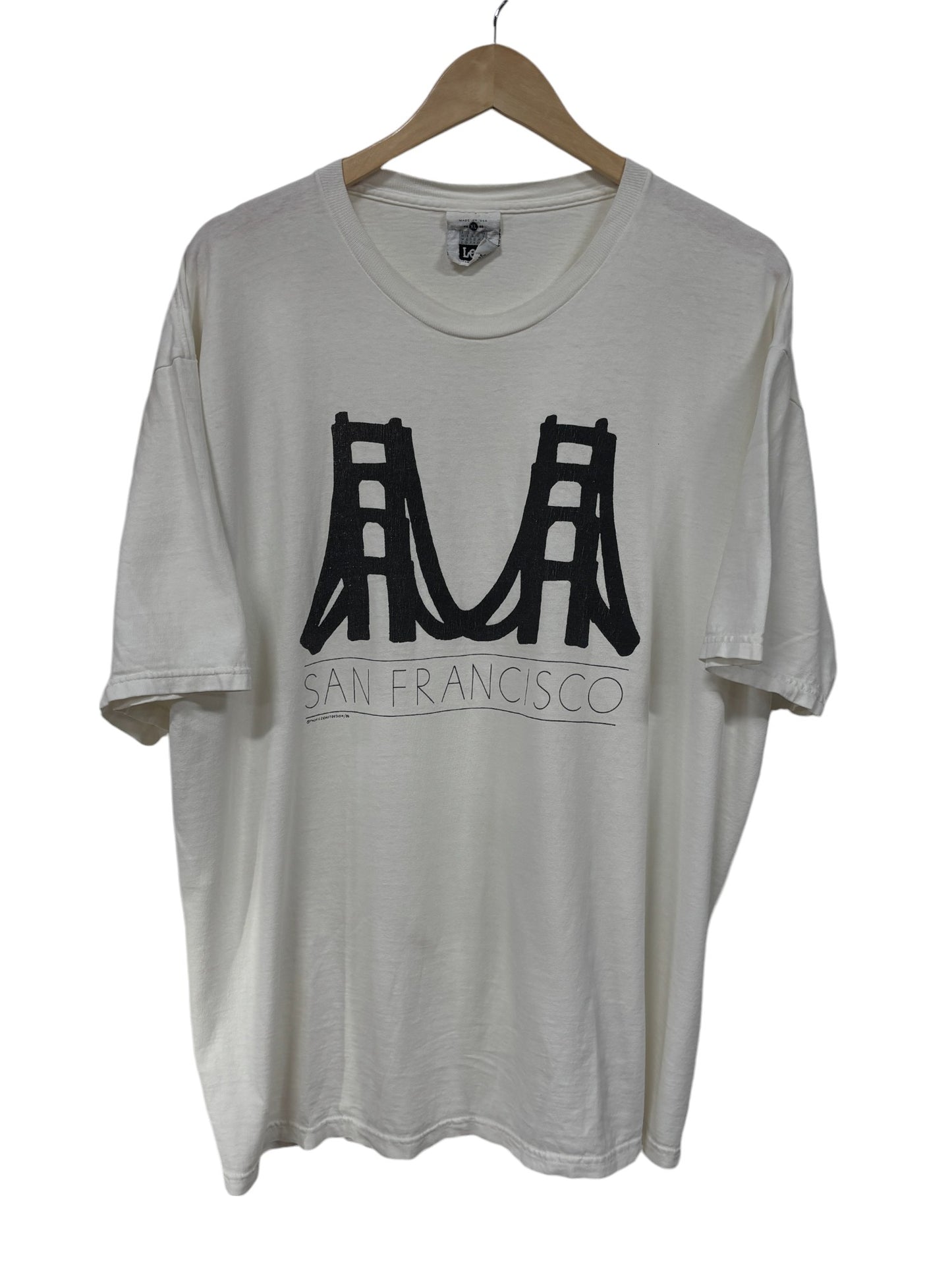 Vintage 90's San Francisco Golden Gate Bridge Graphic Tee Size XL