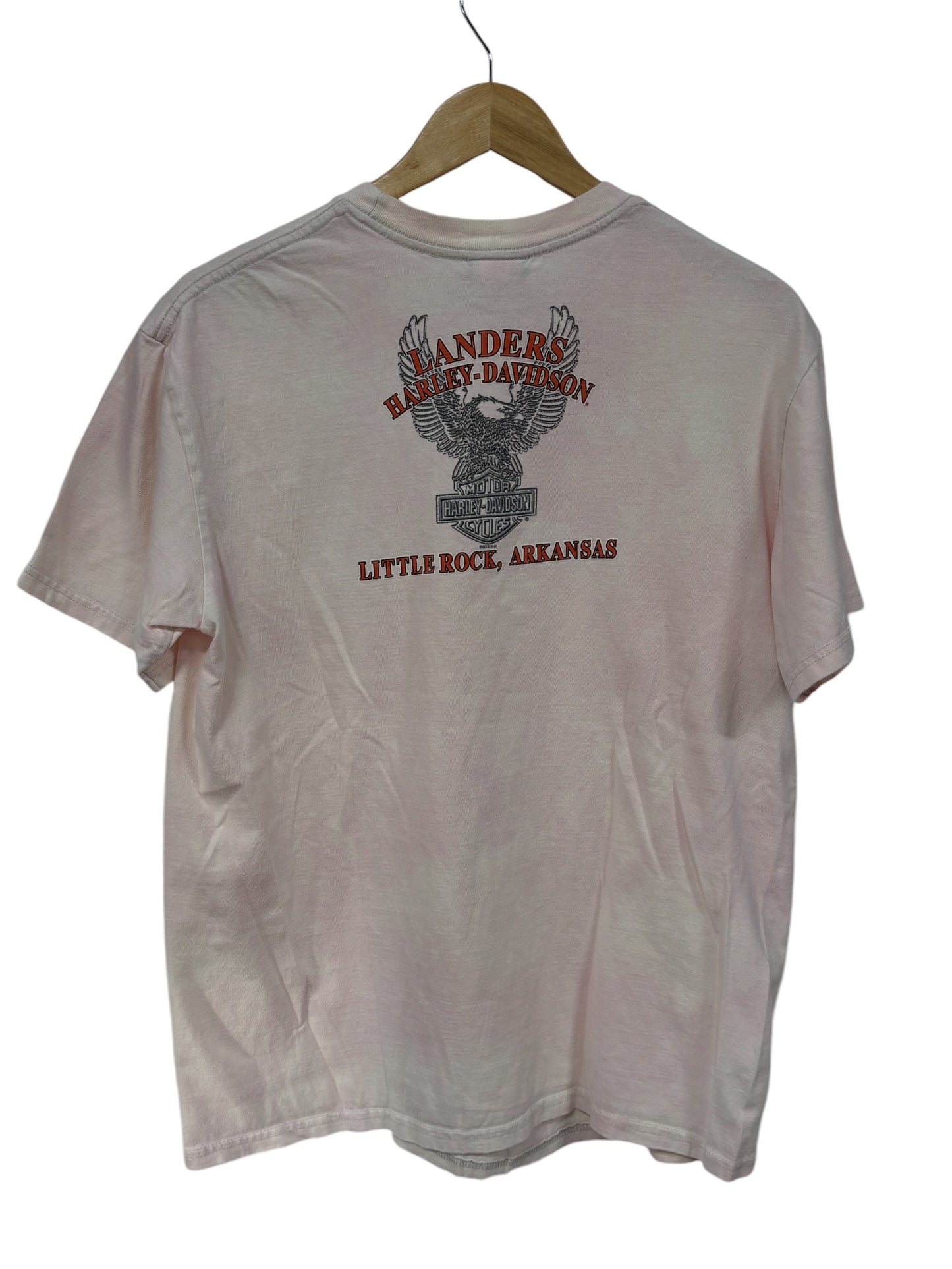 Vintage Harley Davidson Arkansas Pocket Biker Graphic Tee Size Large