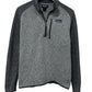 Patagonia Grey Two Toned Better Sweater Quarter Zip Size Medium