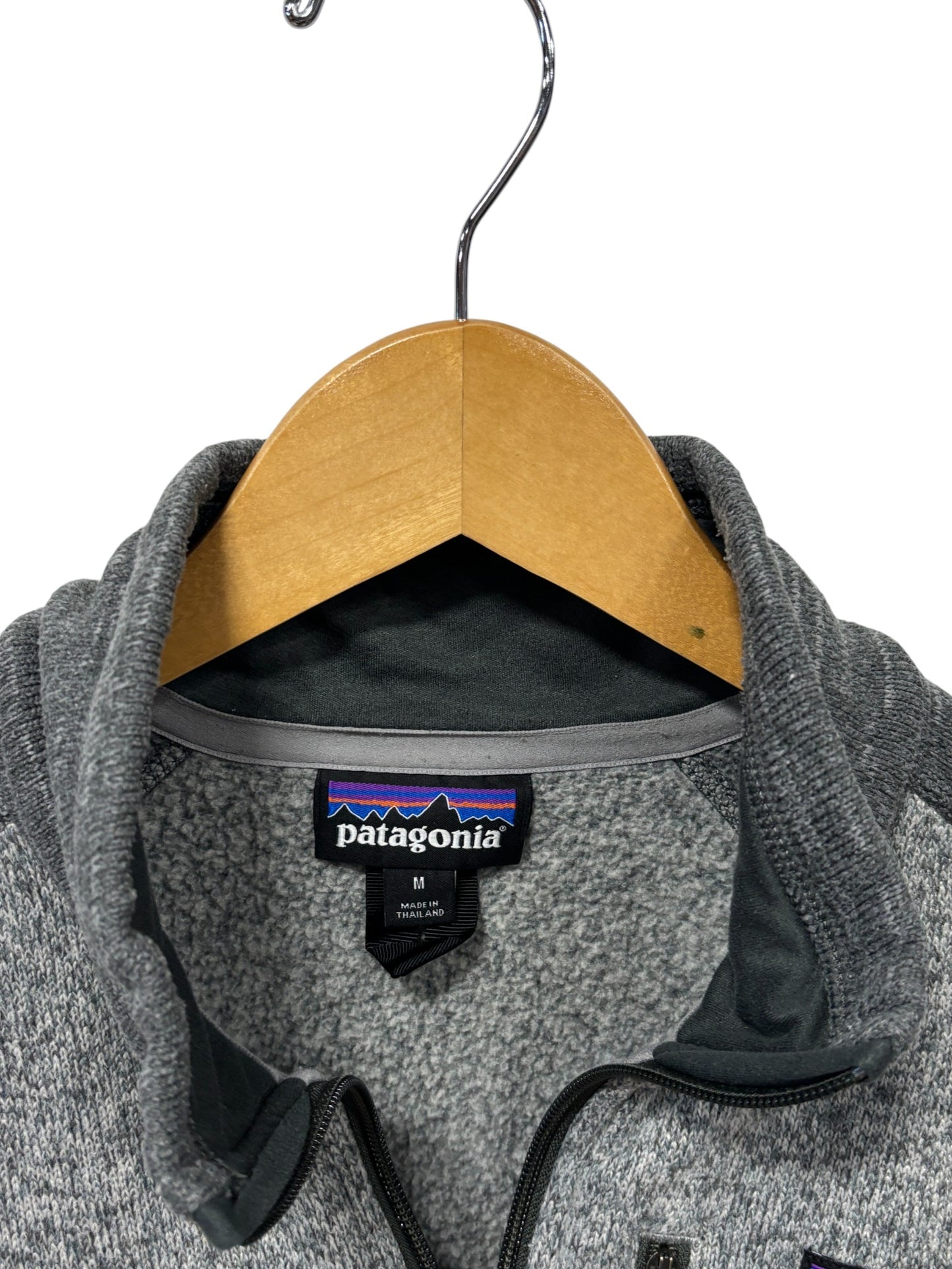 Patagonia Grey Two Toned Better Sweater Quarter Zip Size Medium