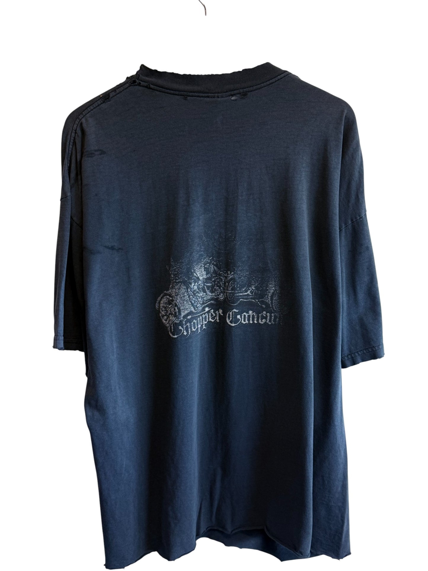 Vintage West Coast Choppers Cancun Faded Black Graphic Tee Size 3XL