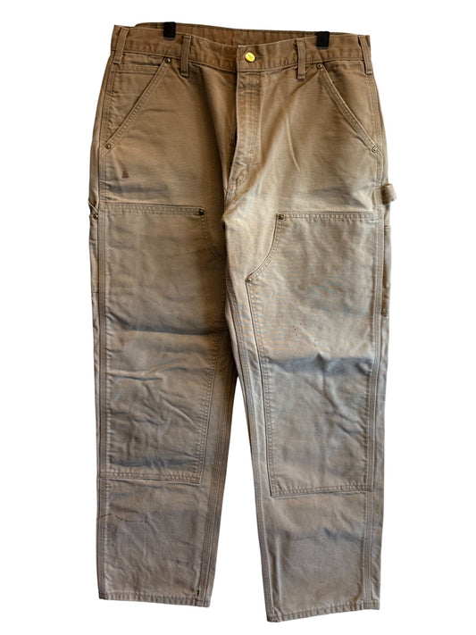 Vintage Carhartt Brown Double Knee Carpenter Pants Size 34x30