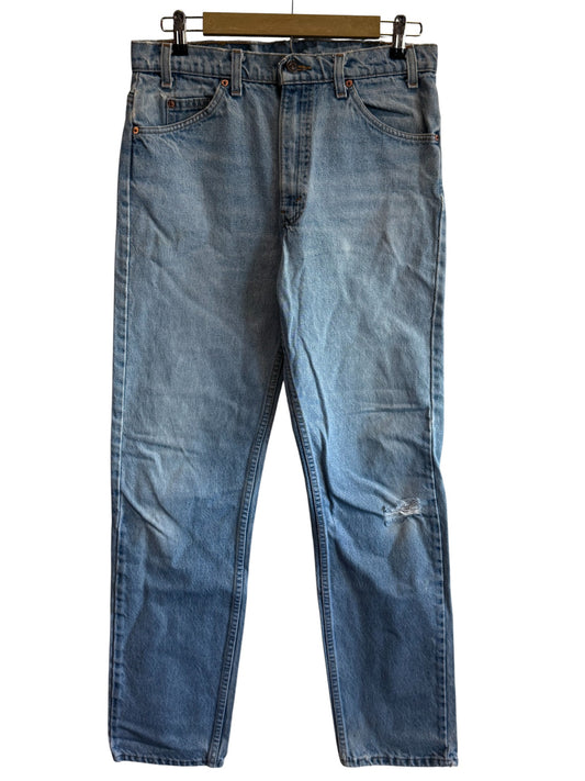 Vintage 90's Levi's 505 Orange Tab Denim Jeans Size 32x33