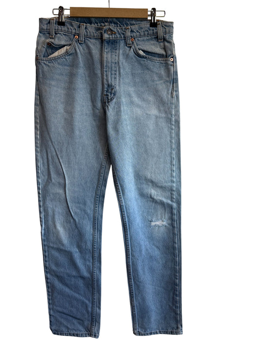 Vintage 90's Levi's 505 Orange Tab Denim Jeans Size 32x33