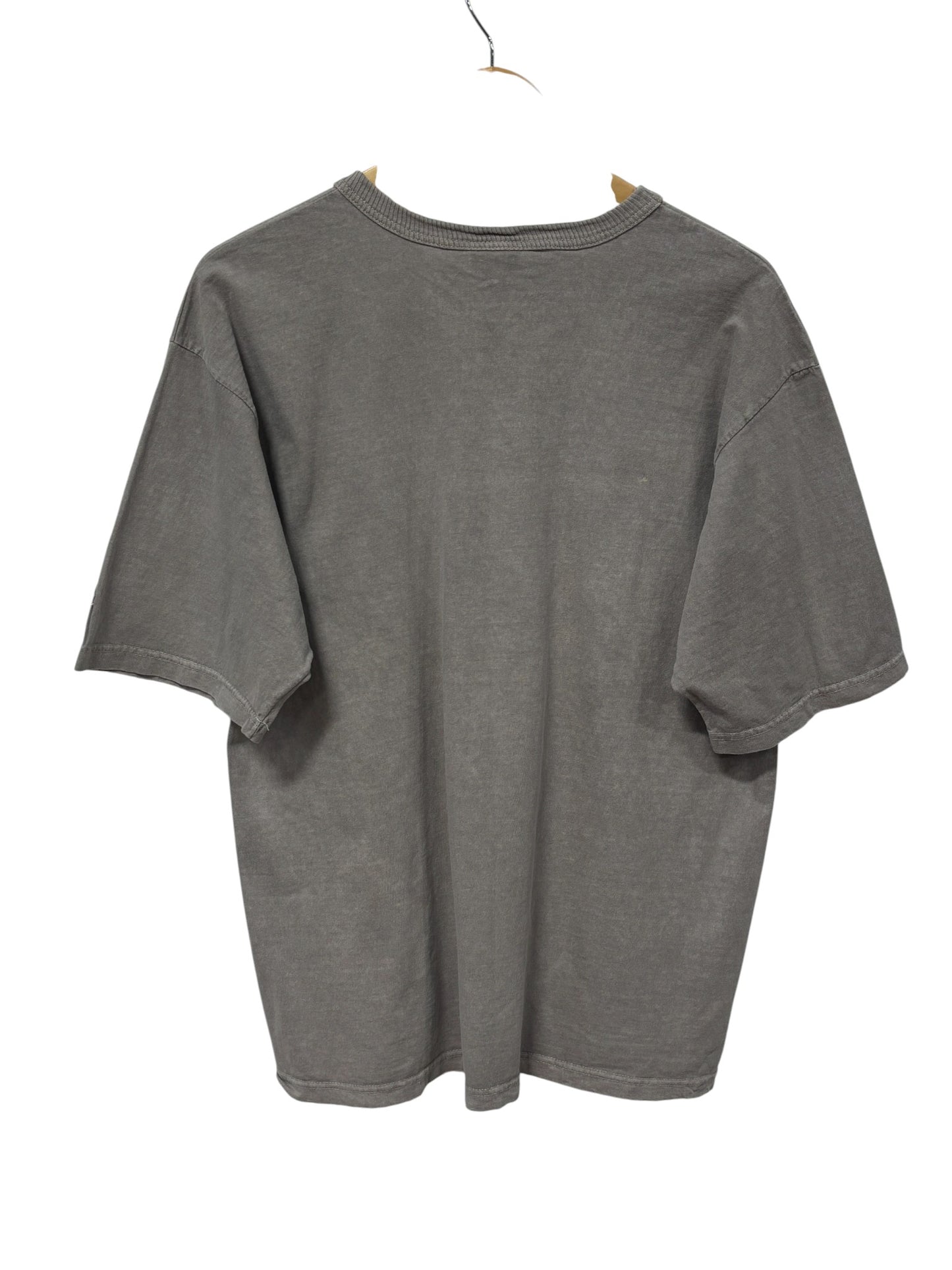 Vintage 90's Champion Stone Grey Blank Tee Size Medium