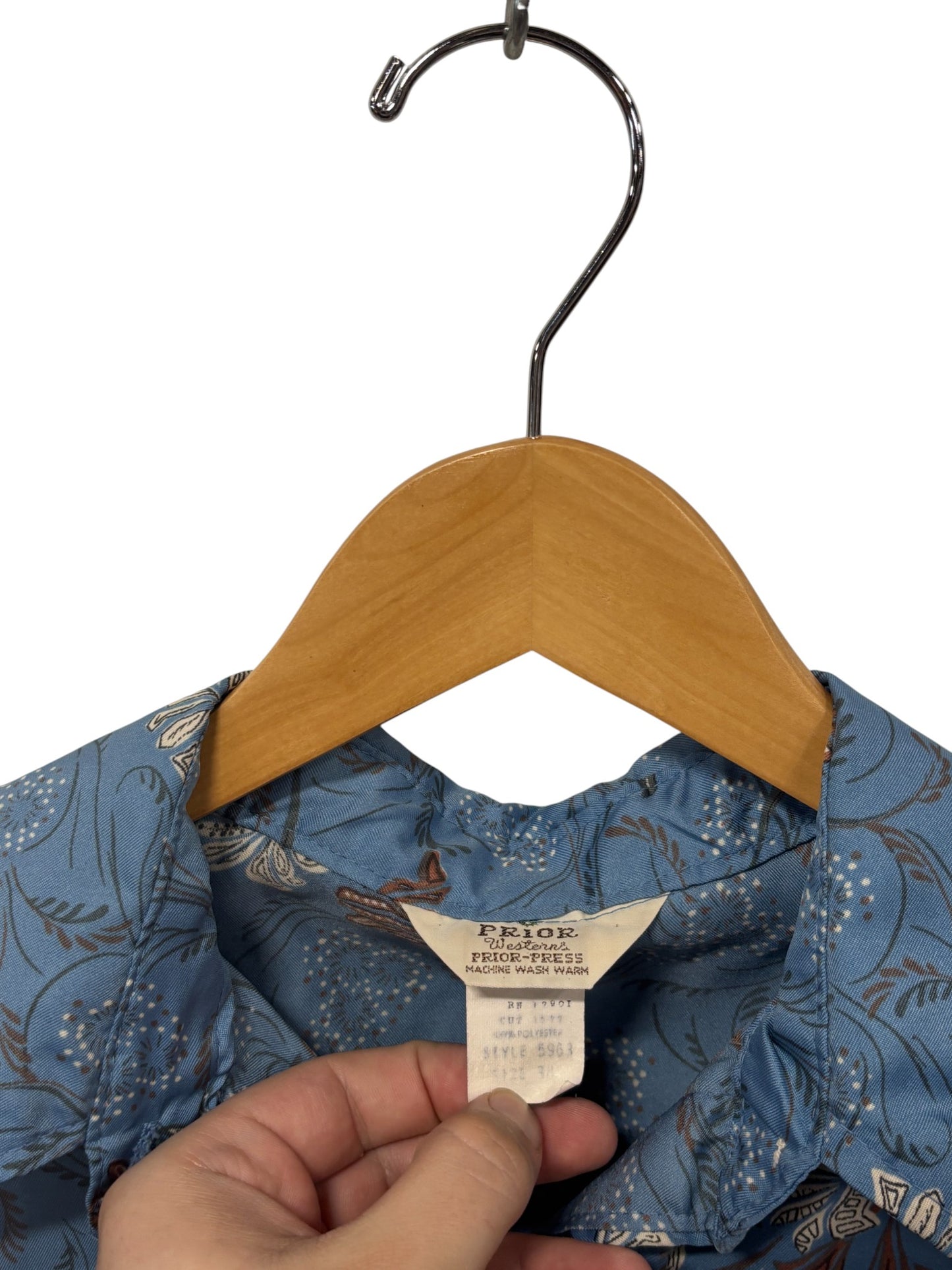 Vintage 90's Women's Pearl Snap Western Button Up Shirt Size Medium