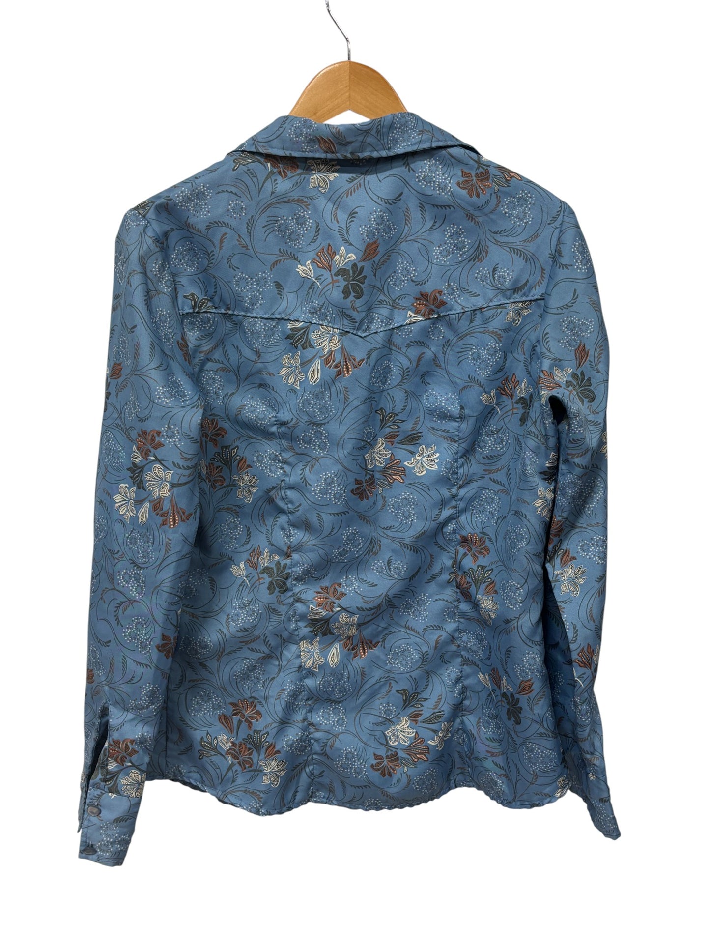 Vintage 90's Women's Pearl Snap Western Button Up Shirt Size Medium