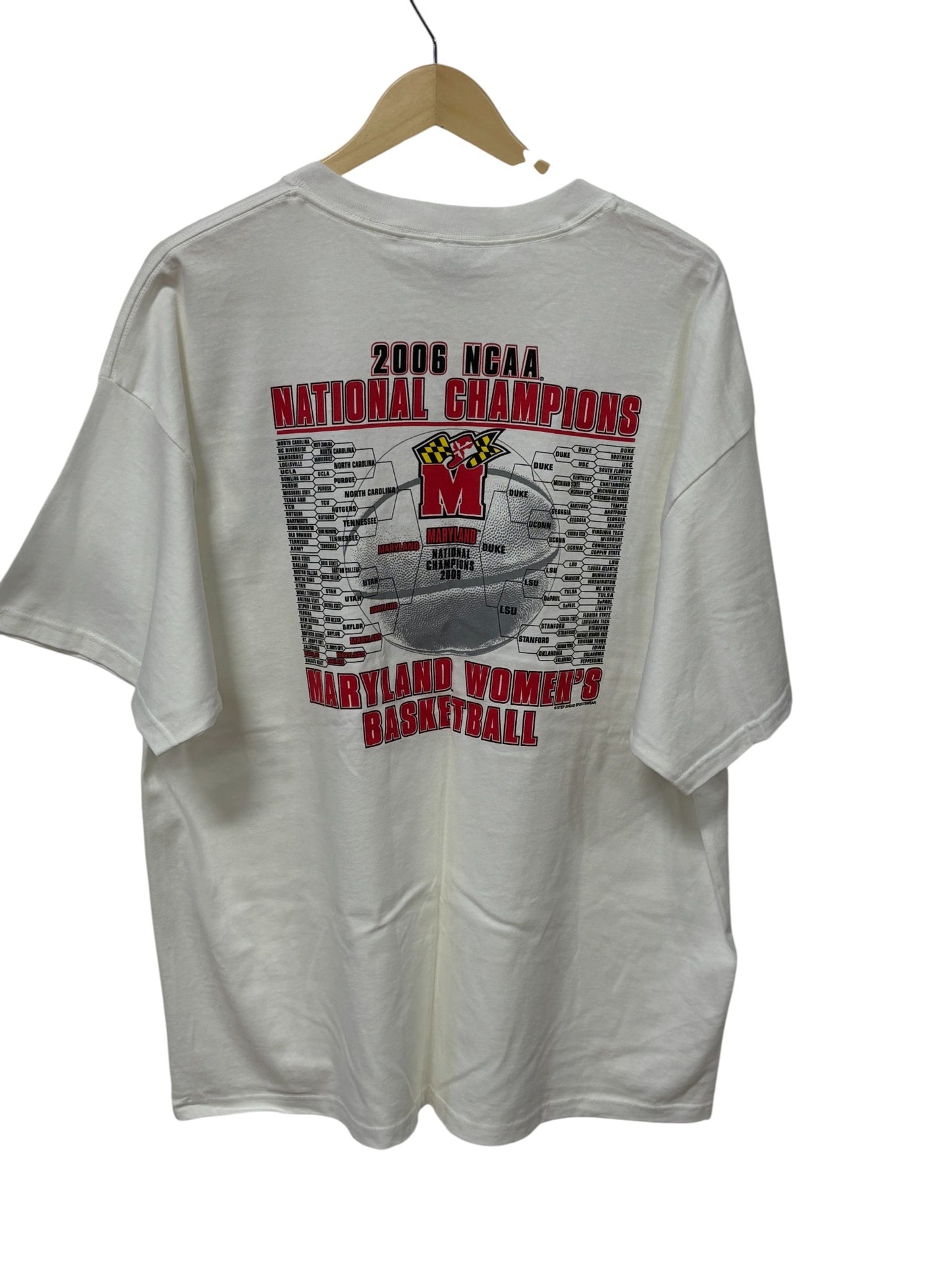 Vintage Y2K Maryland Terrapins Women's College Basketball Tee Size XXL