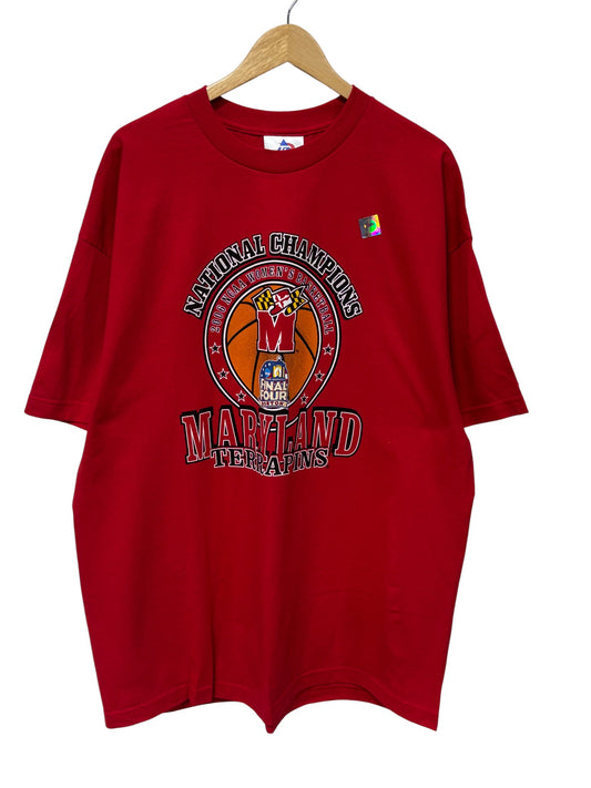 Vintage Y2K Maryland Terrapins Women's College Basketball Tee Size XXL