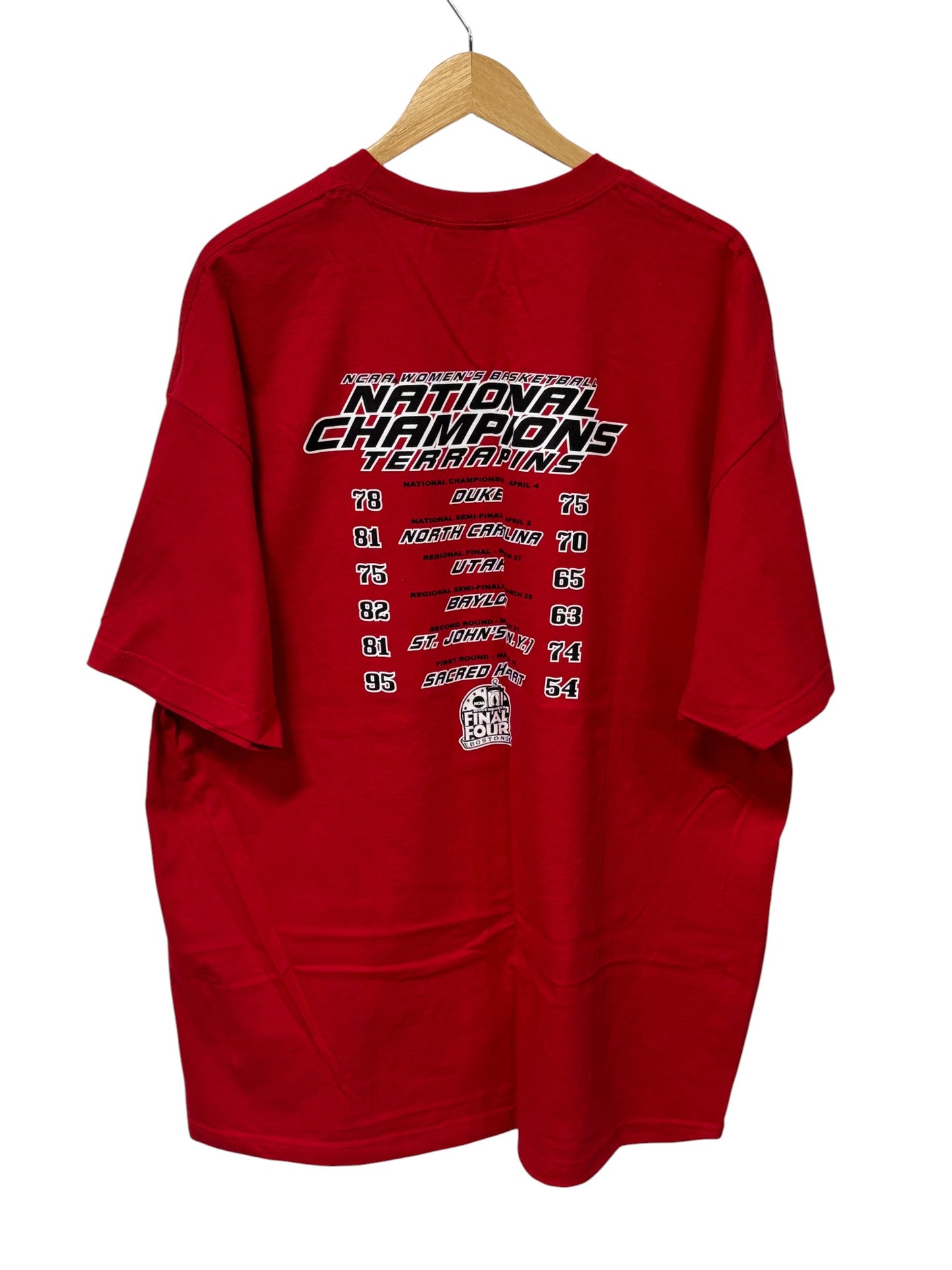 Vintage Y2K Maryland Terrapins Women's College Basketball Tee Size XXL