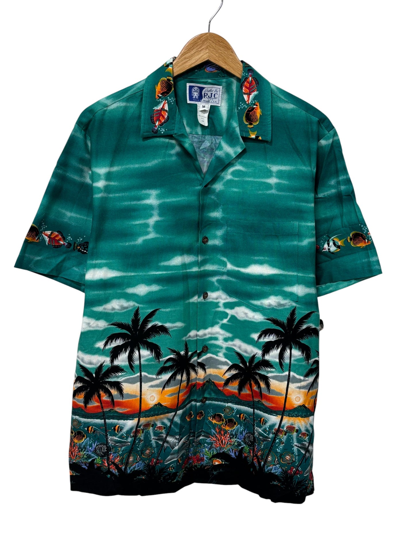 Vintage 90's Tropical Island Hawaiian Vacation Shirt Size Medium