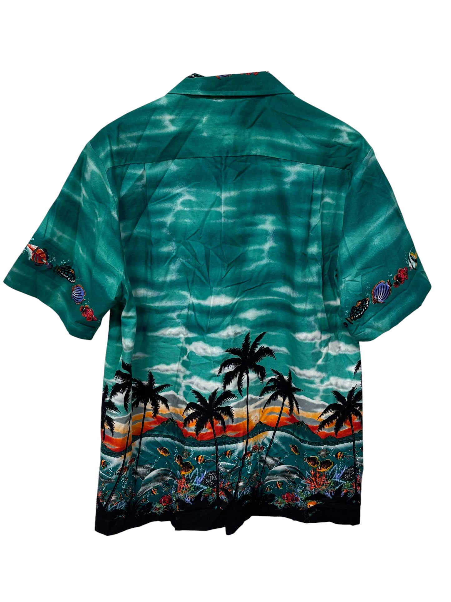 Vintage 90's Tropical Island Hawaiian Vacation Shirt Size Medium