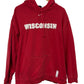 Vintage Nike Y2K Wisconsin Badgers Center Swoosh Hoodie Size XL