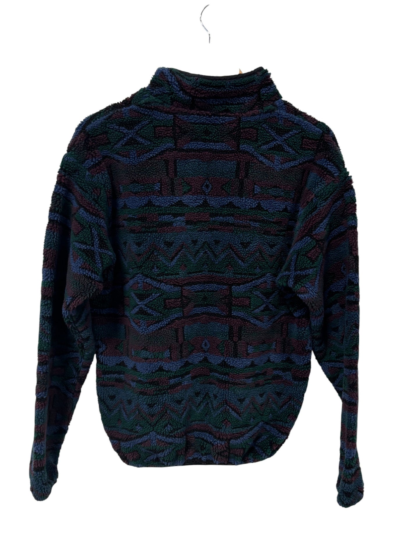 Vintage 90's Columbia Made in USA Aztec Fleece Sweater Size Medium