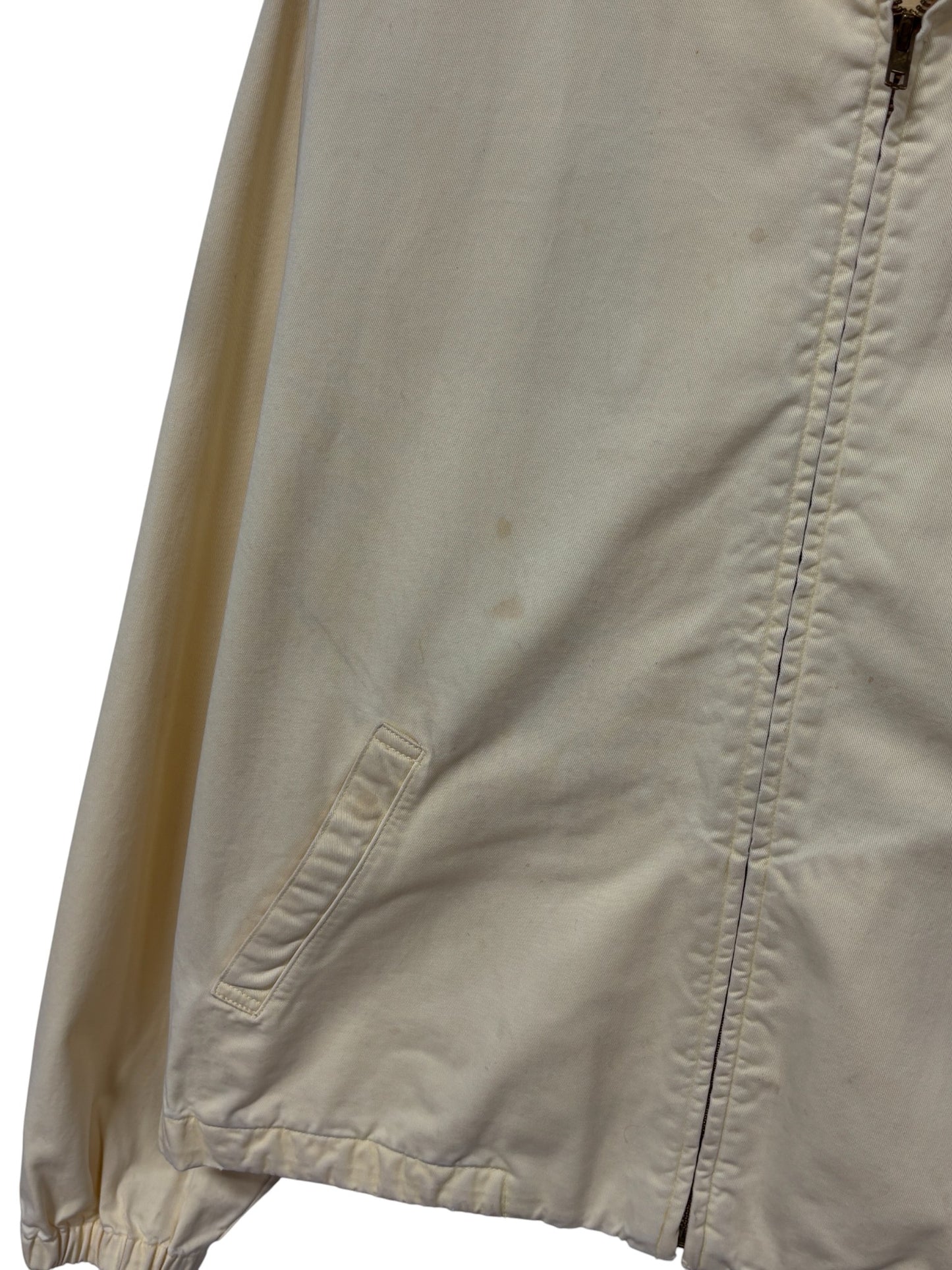 Vintage 90's Polo Ralph Lauren Yellow Harrington Style Jacket Size Large