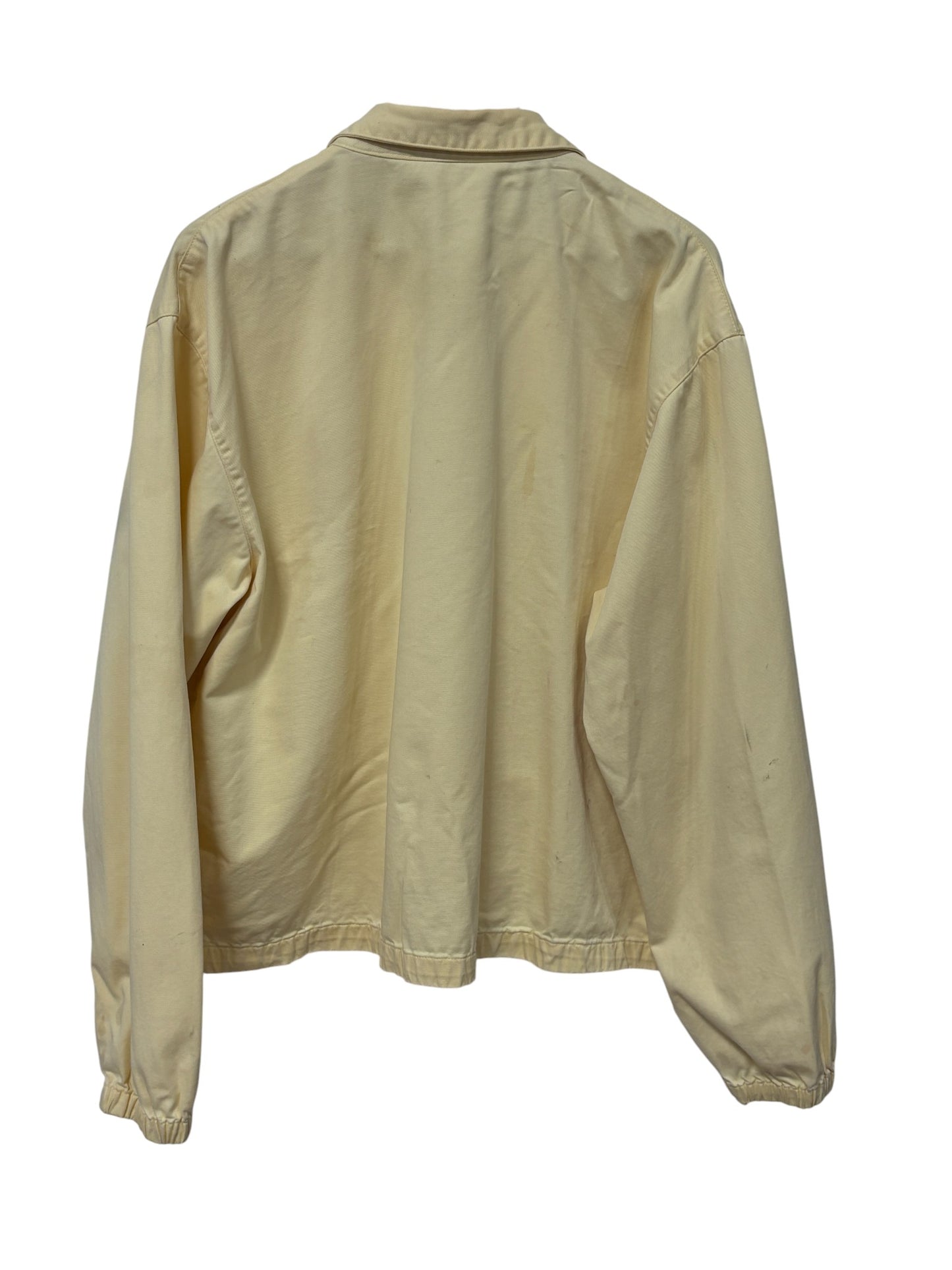 Vintage 90's Polo Ralph Lauren Yellow Harrington Style Jacket Size Large