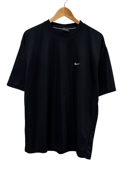 Vintage Y2K Nike Black Mesh Jersey Style Tee Size Large