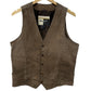 Wrangler Genuine Leather Western Vest Size Medium