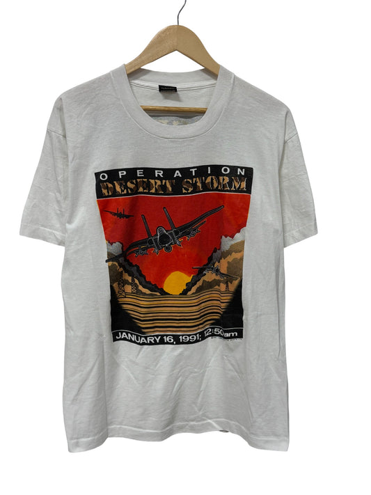 Vintage 1991 Operation Desert Storm Military Graphic Tee Size XL
