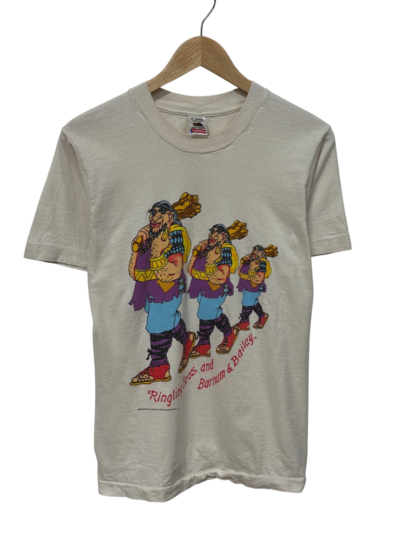 Vintage 90's Ringling Brothers Circus Cartoon Graphic Tee Size Small