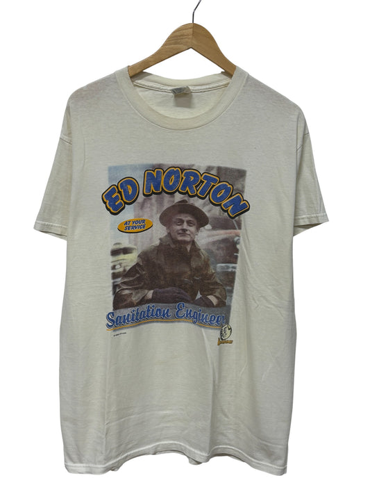 Vintage Ed Norton Sanitation Engineer Honeymooners TV Promo Tee Size Large